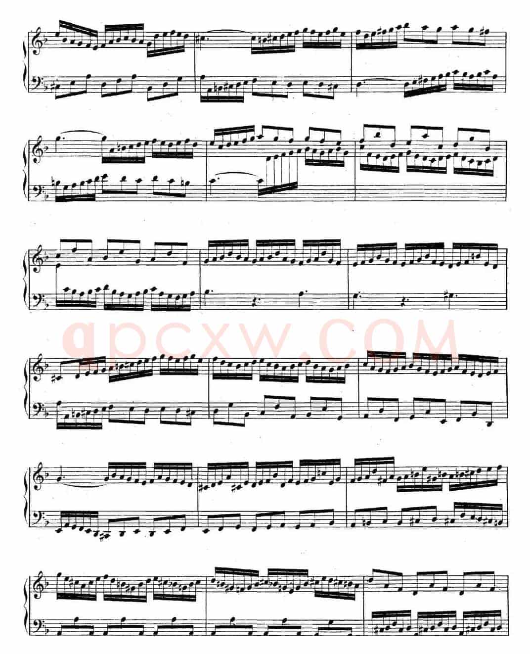 英国组曲No.6 巴赫 d小调 6th Suite BWV 811