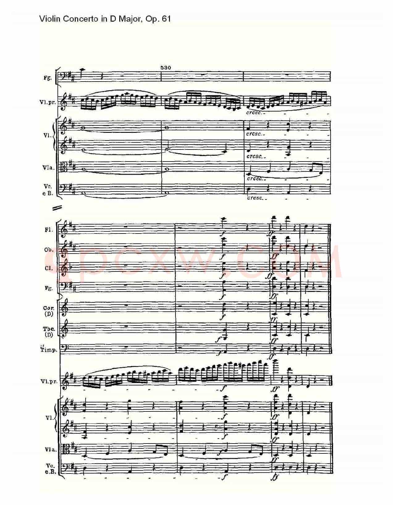 D大调小提琴协奏曲 Op.61第一乐章（二）