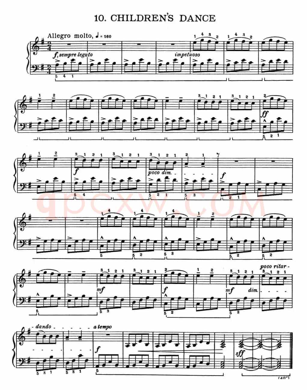 For Children Sz.42（献给孩子们·10）