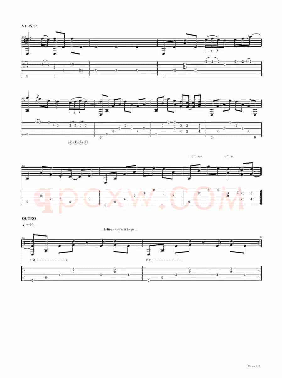 tommy emmanuel：tahitian skies with score（指弹吉它）