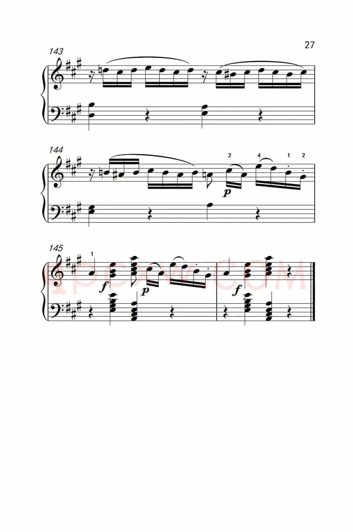 A大调钢琴奏鸣曲 优雅的行板