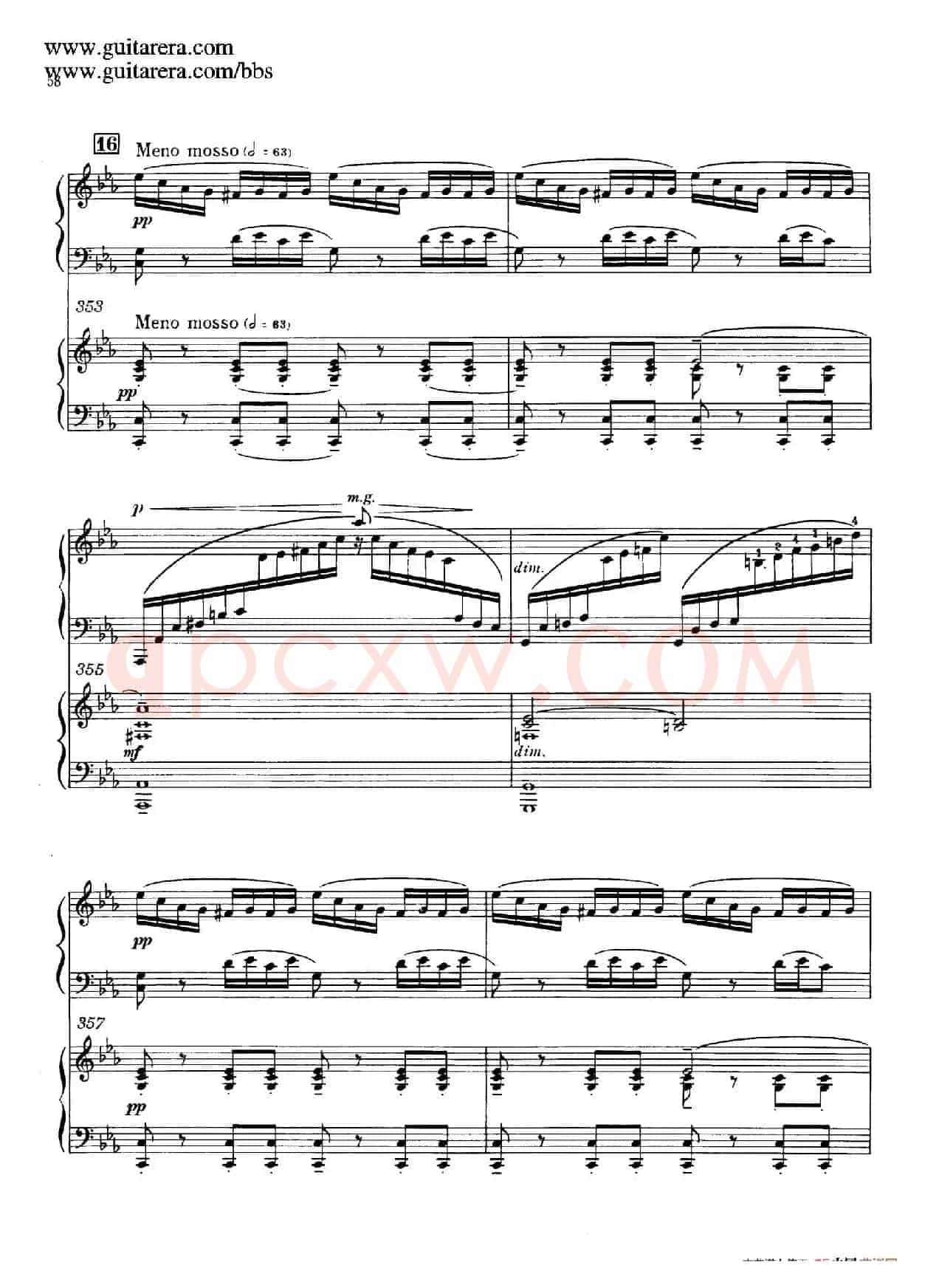 c小调第二钢琴协奏曲 Op.18(双钢琴·第一乐章)