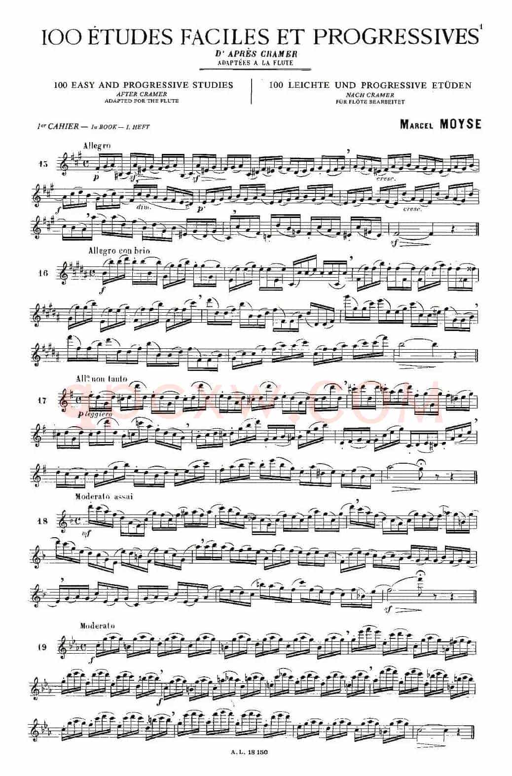 moyse - 100首练习曲之15—28