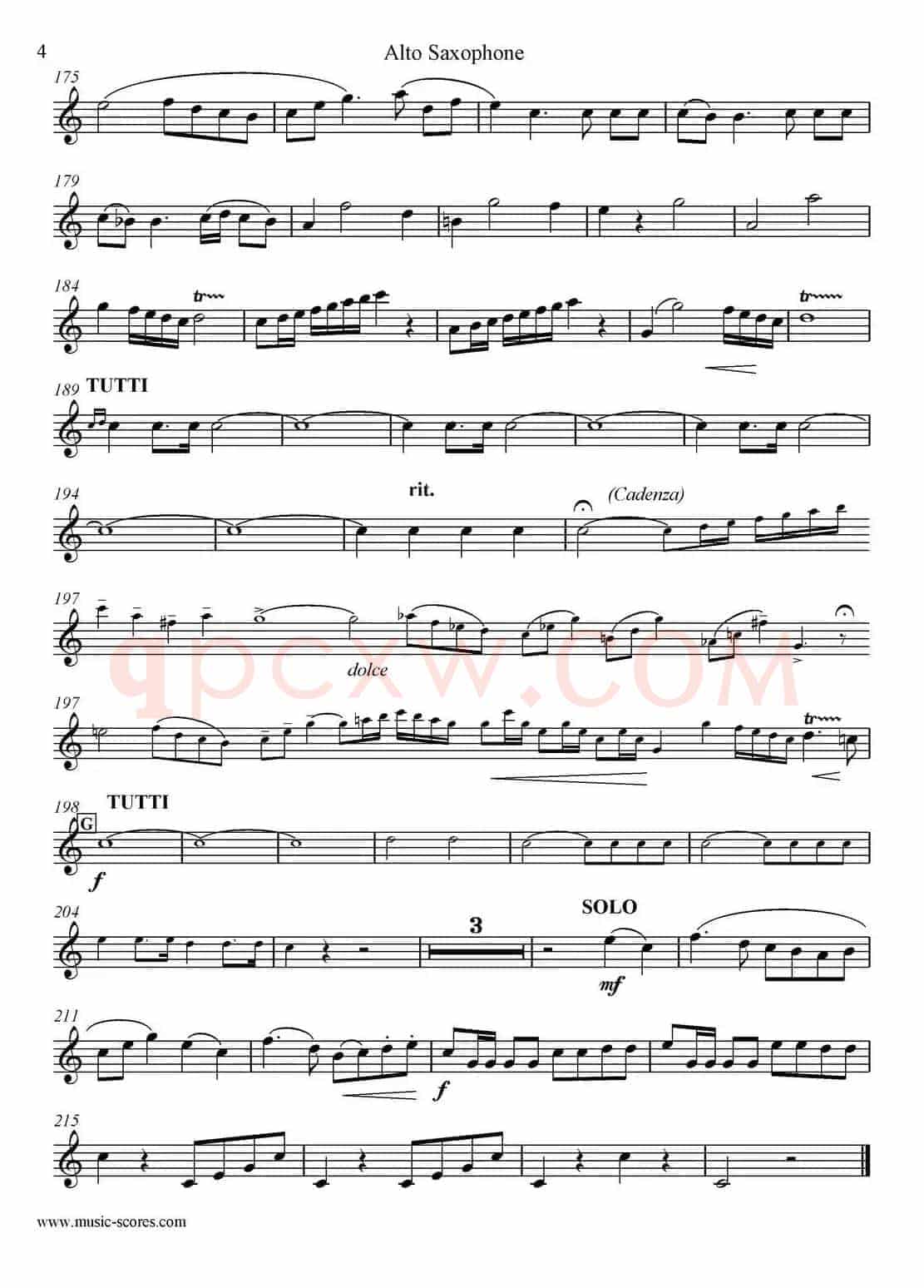 Mozart：Concerto KV495 No.4-1st（中音萨克斯）