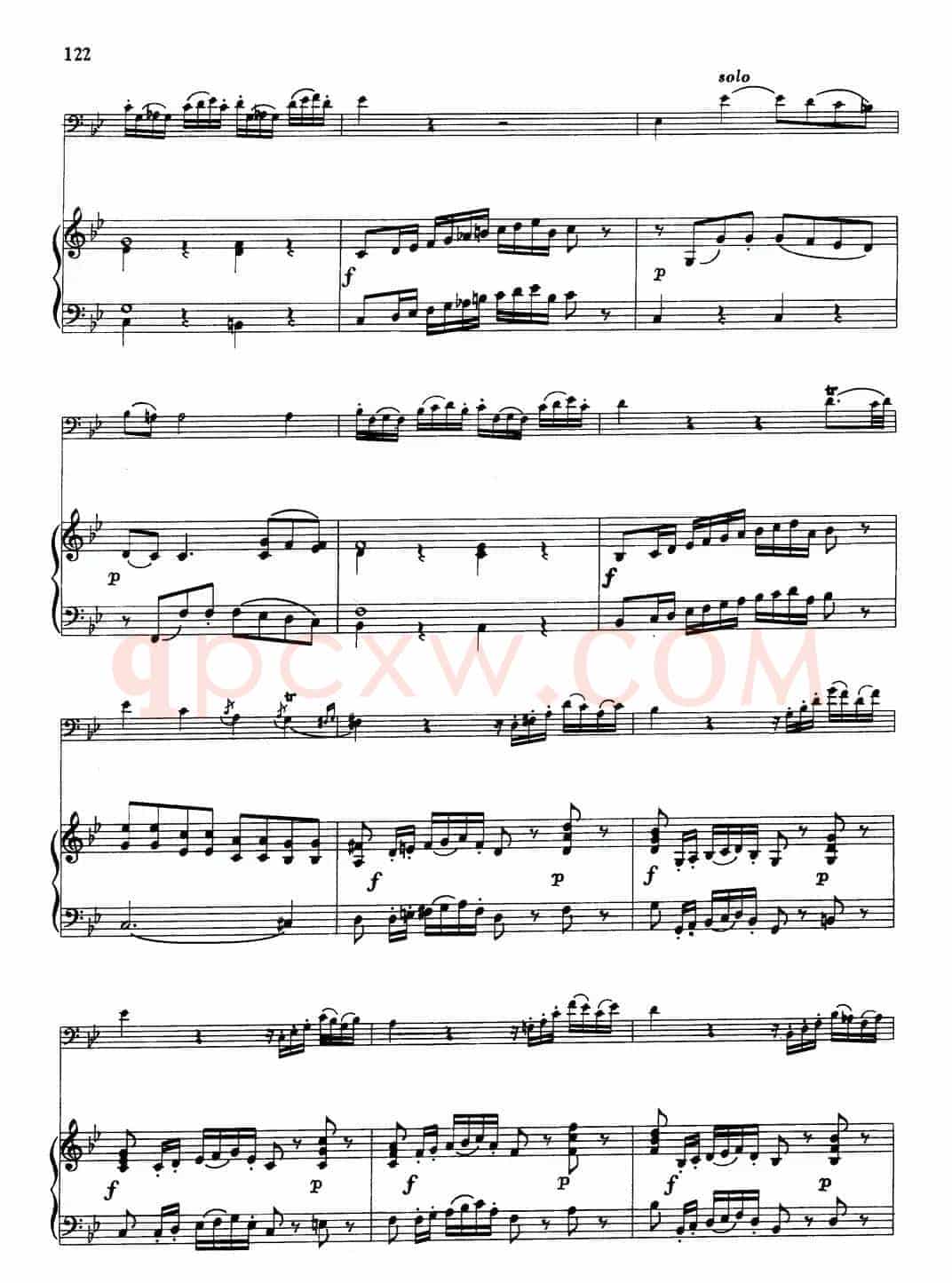 降B大调协奏曲（大管+钢琴伴奏）