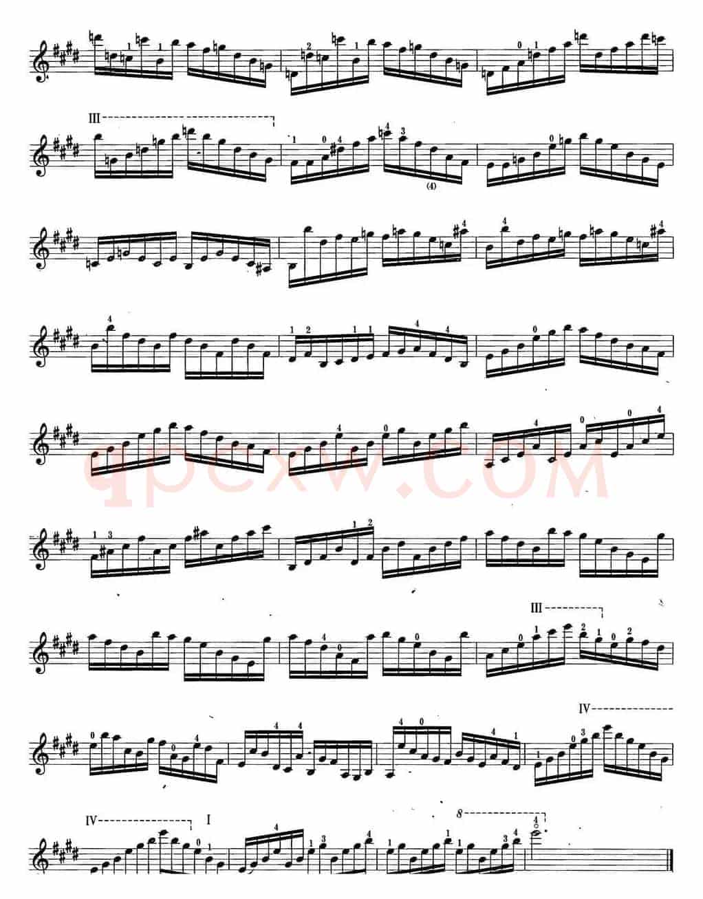 小提琴考级第六级：练习曲（6首）