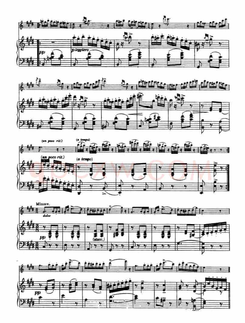 CANTABILE E VALZER（钢琴伴奏小提琴谱）