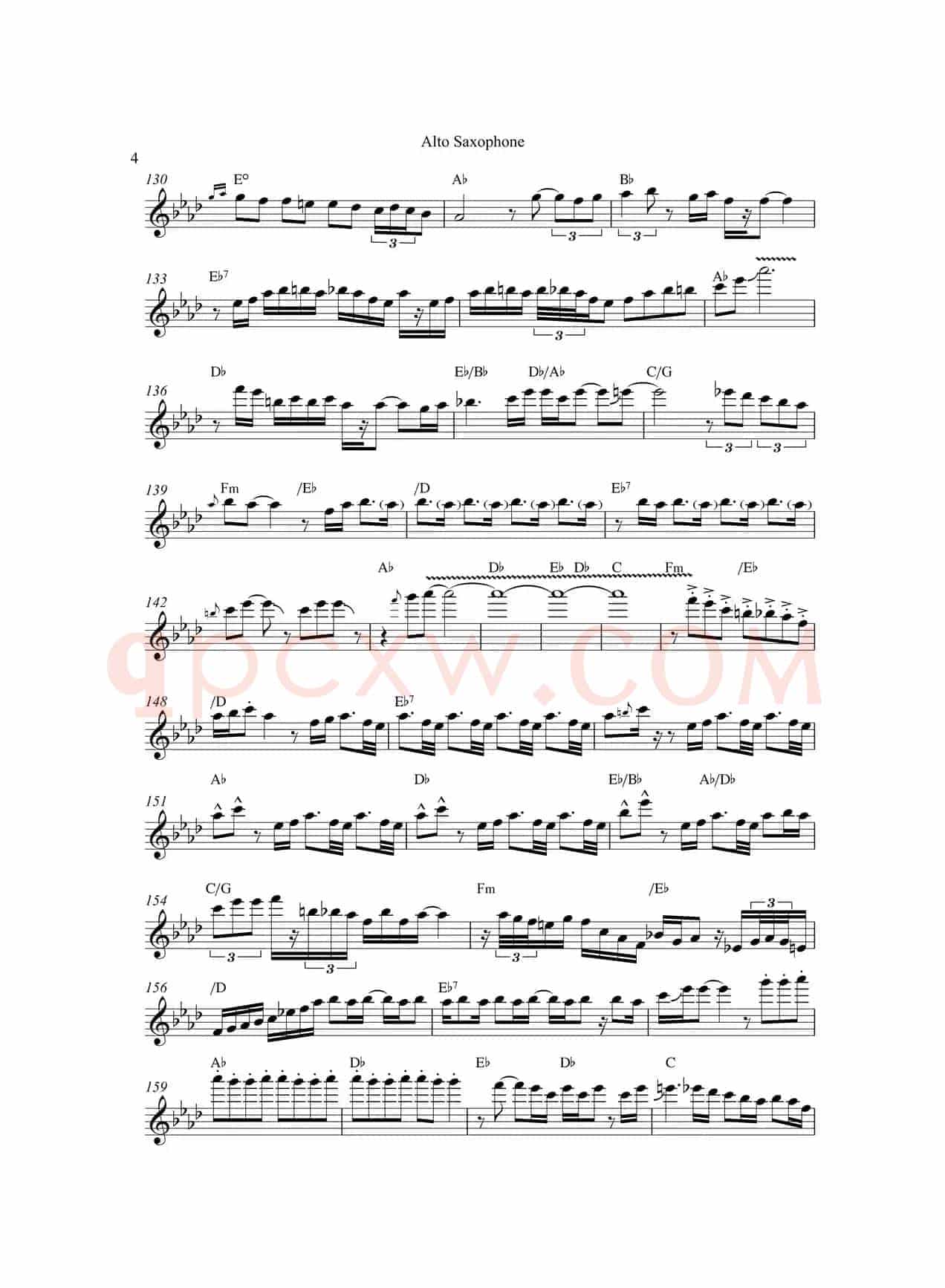 Nothing's Gonna Change My Love For You（中音萨克斯）