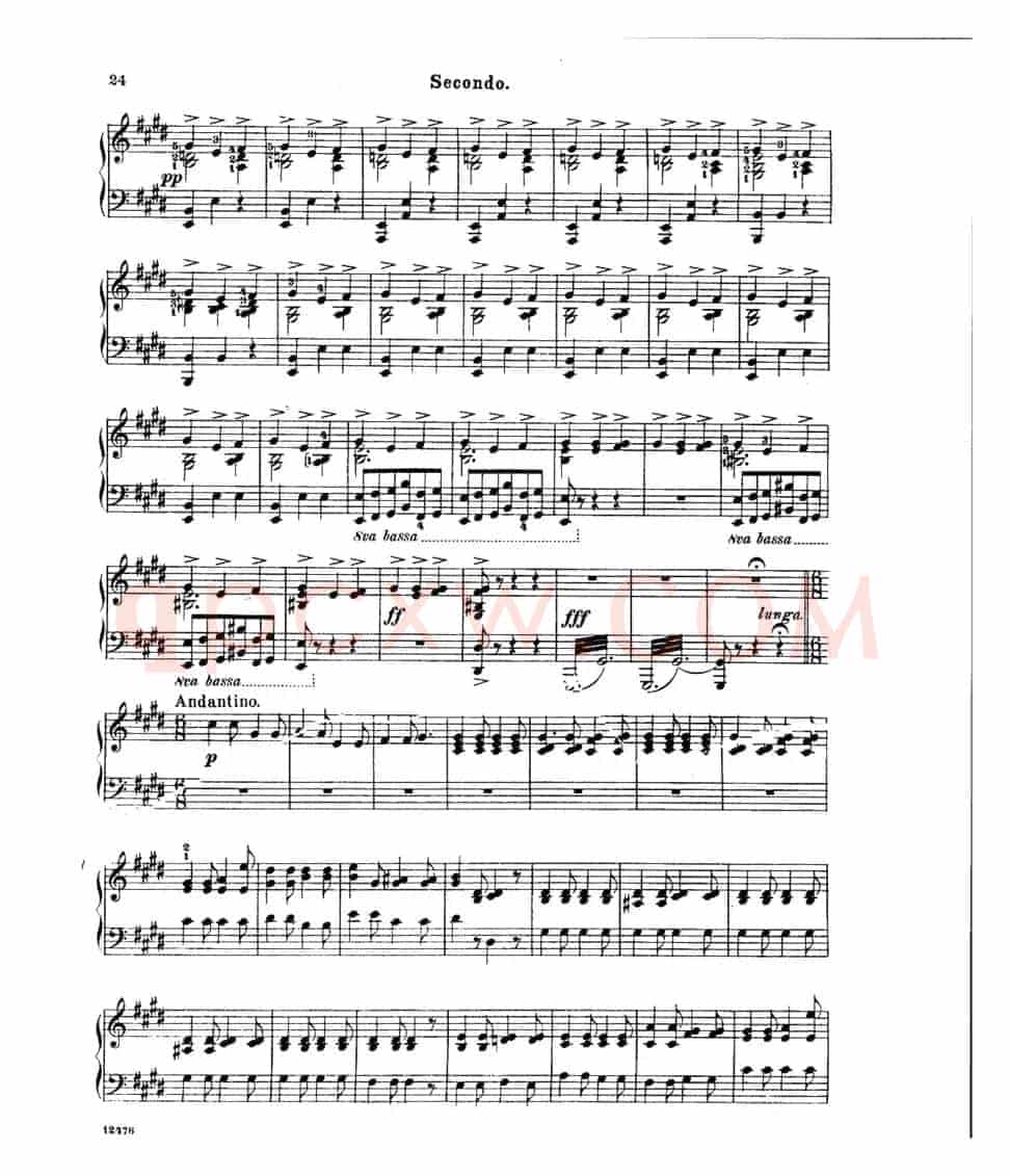 L'Arlesienne Suite No·1（阿莱城姑娘·第一组曲·四手联弹）