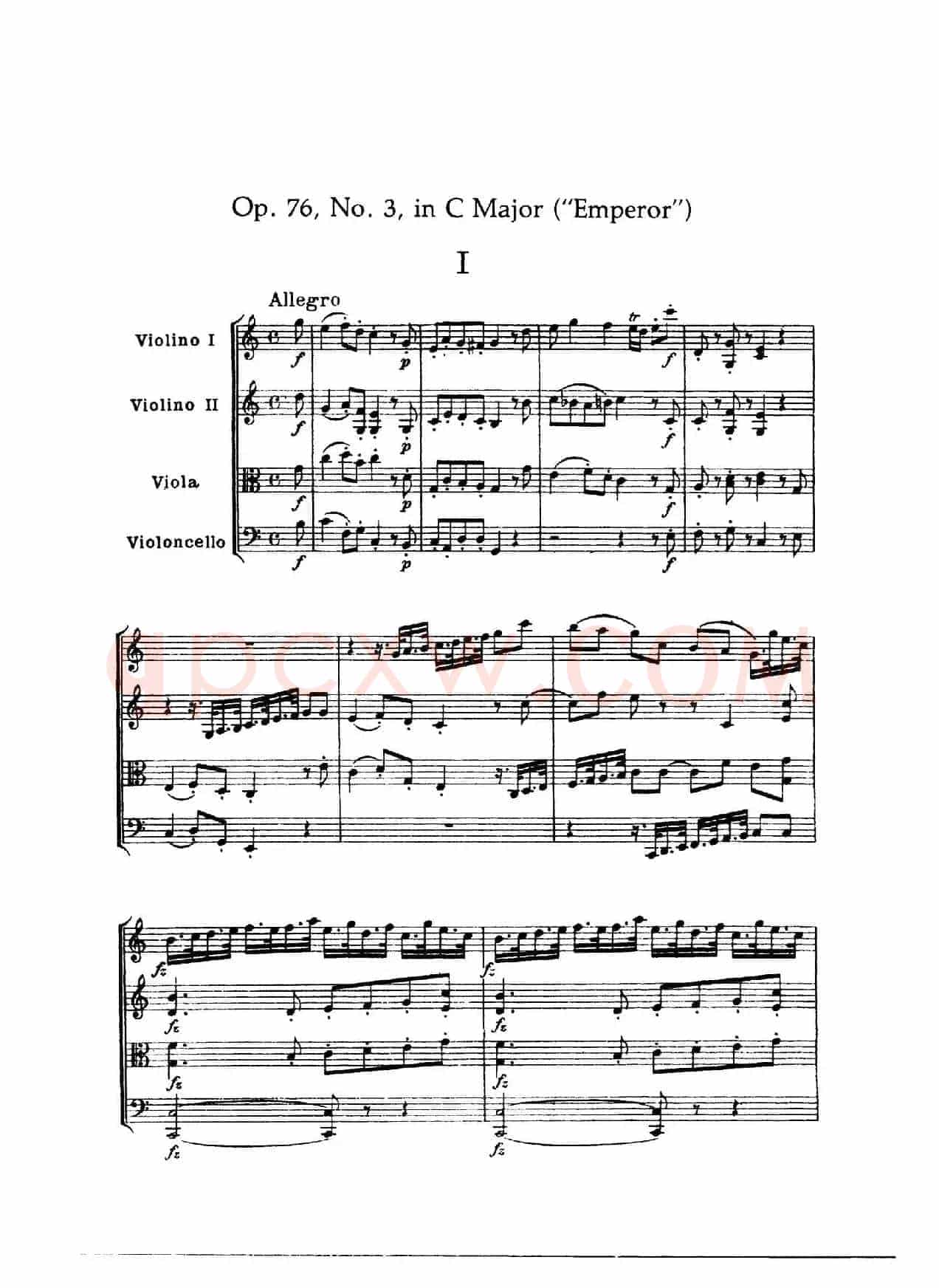 Emperor（皇帝）（弦乐四重奏总谱）