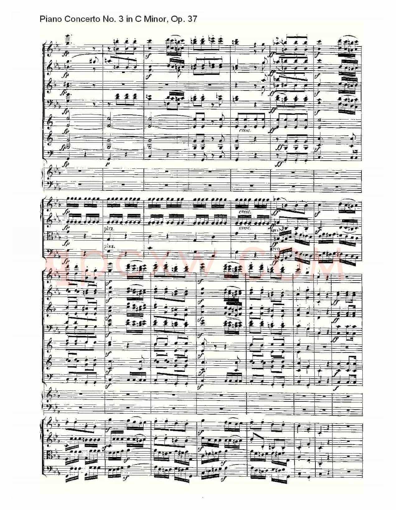 C小调钢琴第三协奏曲 Op.37 第三乐章