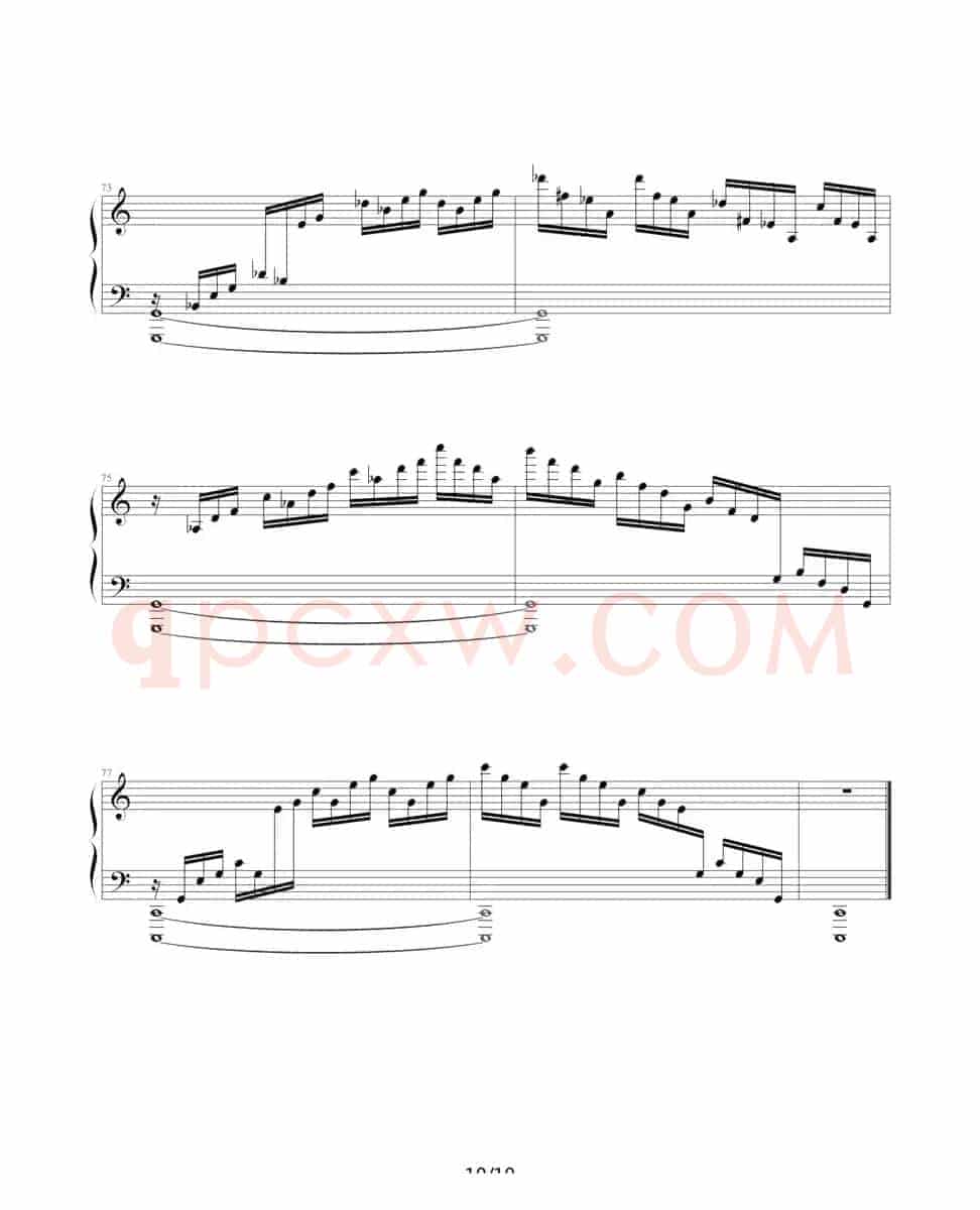 练习曲 Op.10 No.1（ 逃亡圣咏曲）