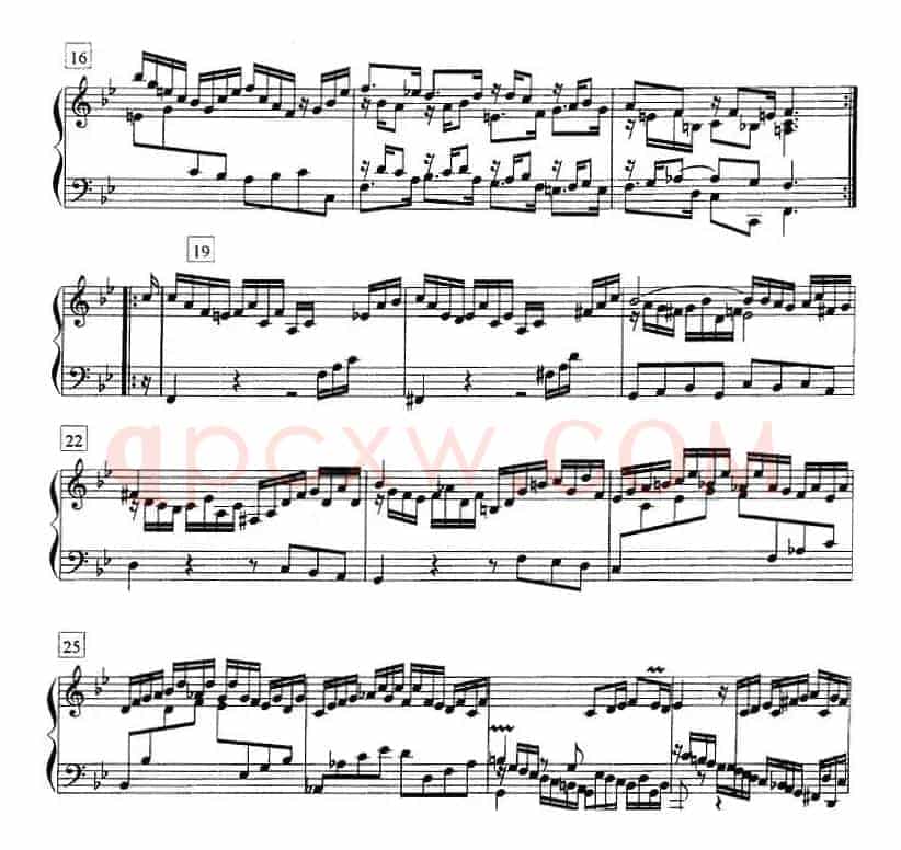 钢琴教程第七级 复调曲 帕蒂塔（第一套）