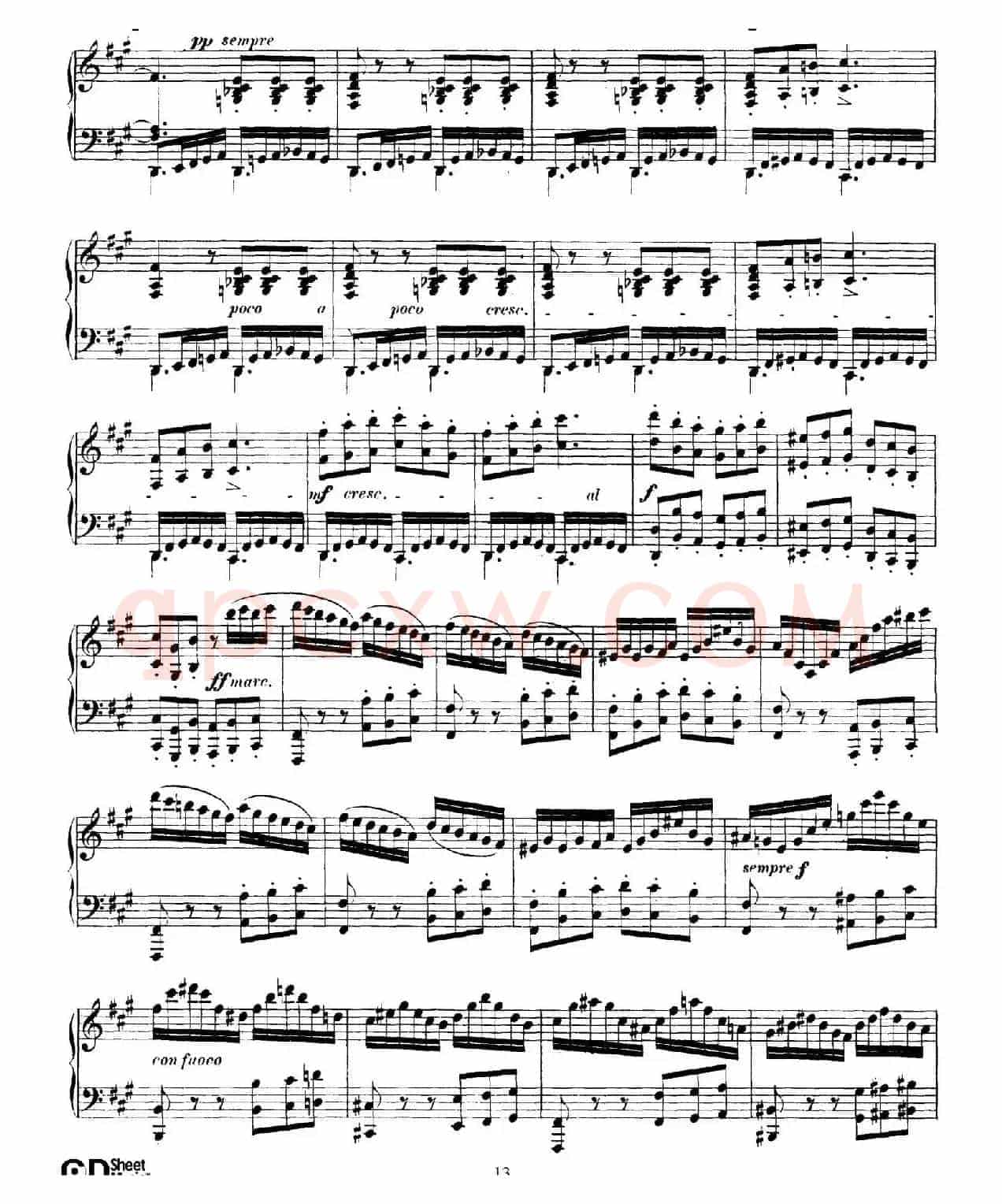 Fantasy in f-Sharp Minor Op.28(升f小调幻想曲)