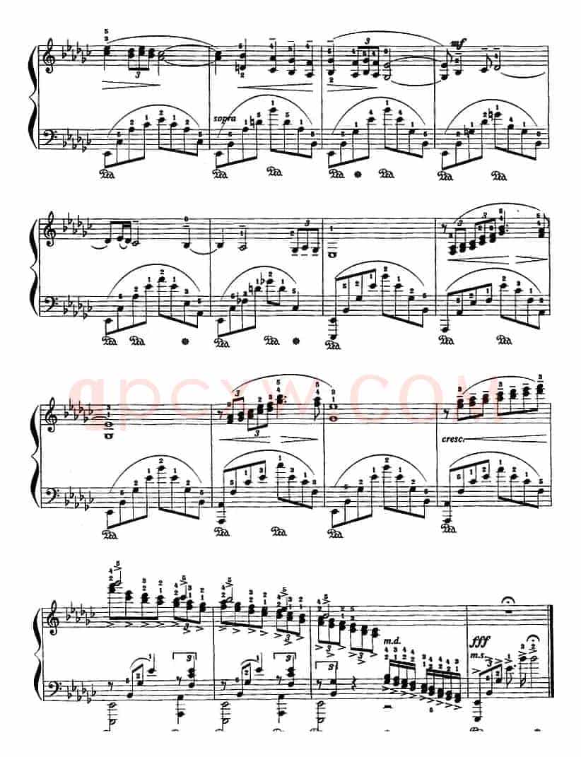 现代钢琴曲：26、哀歌（Op.3，No.1）