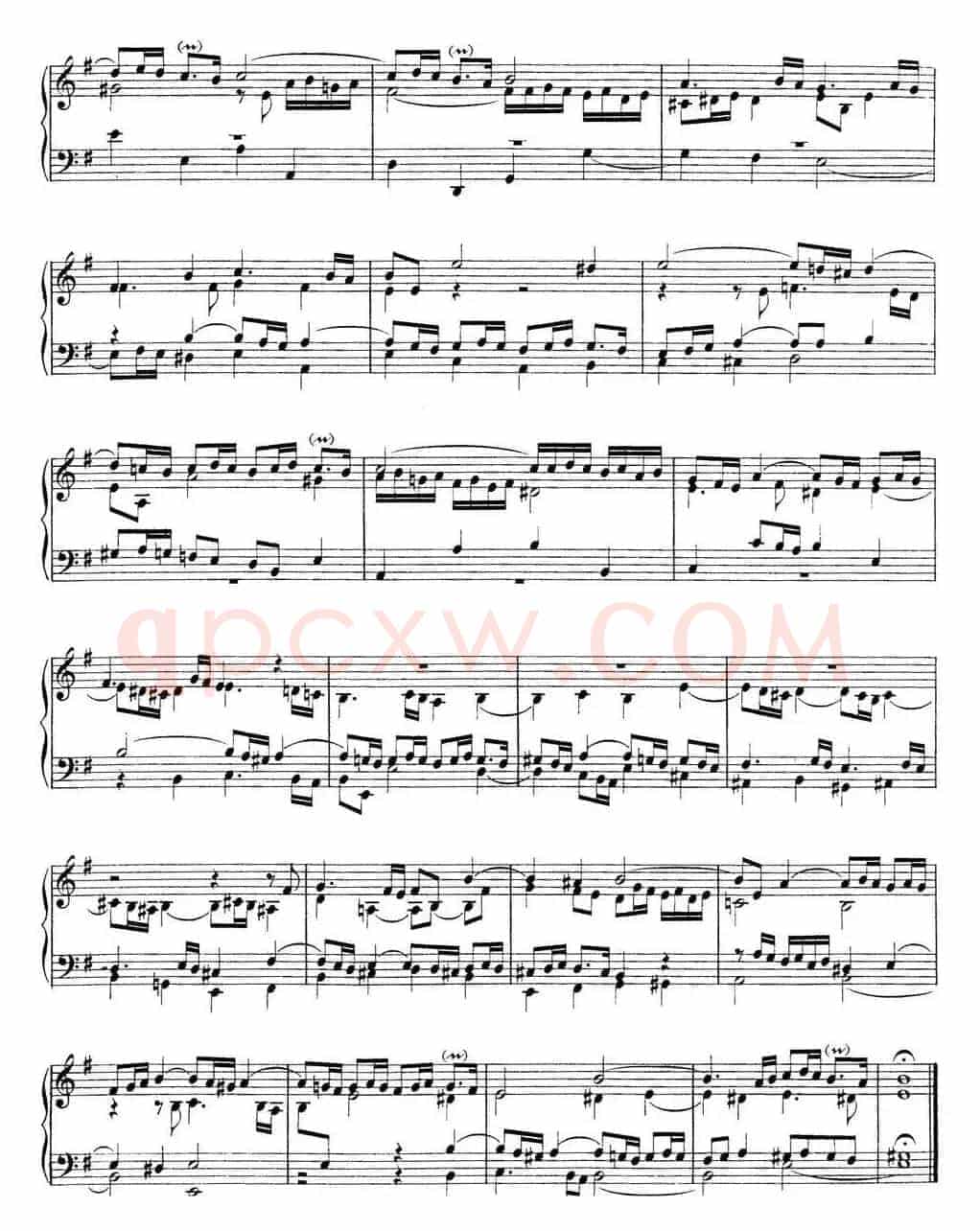 Toccata BWV 914（7首托卡塔·No.5 e小调）