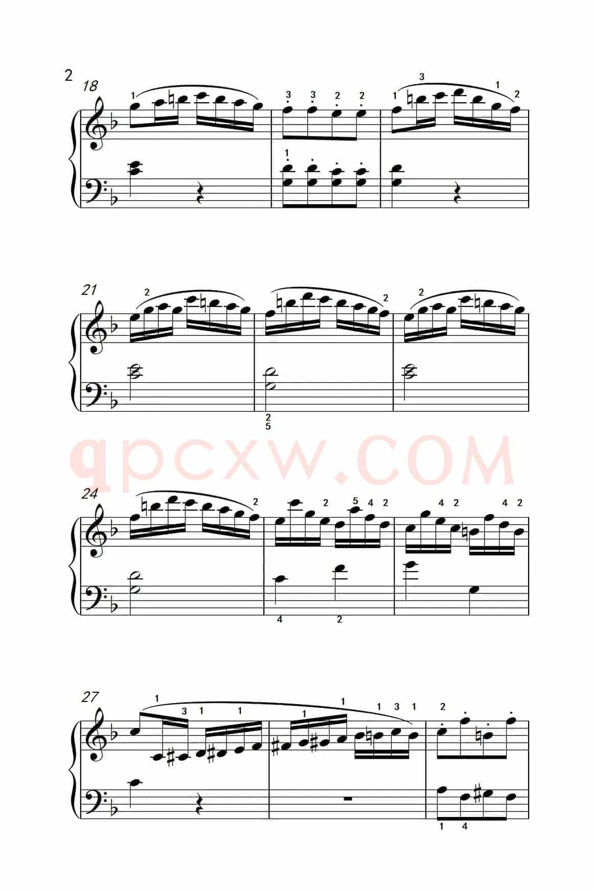 第五级 2.回旋曲（中央音乐学院 钢琴（业余）考级教程 4-6级）