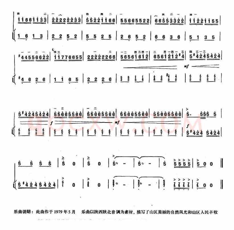山乡即景（二胡+扬琴）