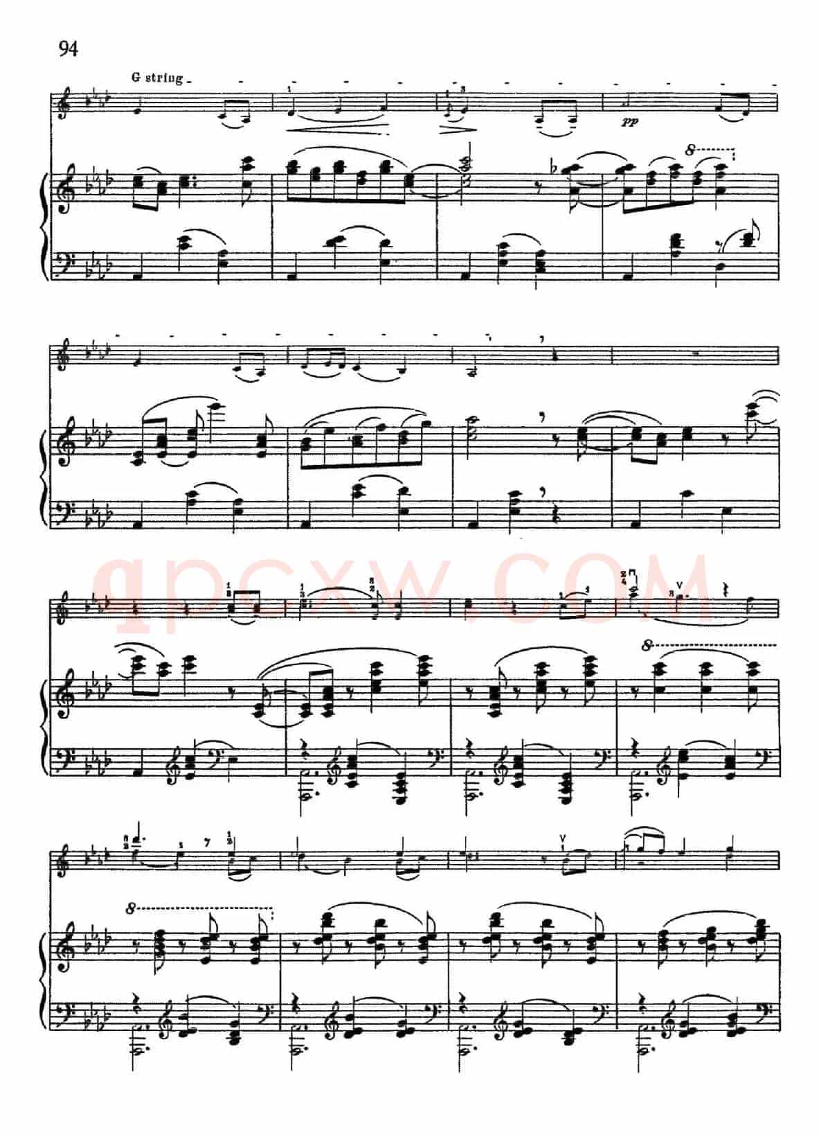 摇篮曲（Cradle Song）（小提琴+钢琴伴奏）