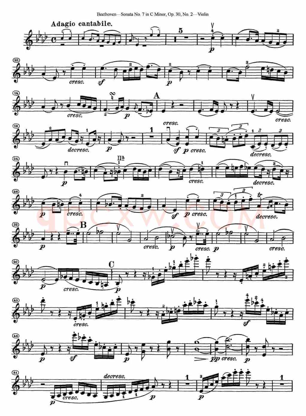 Violin Sonata No.7 in C Minor Op.30 No.2