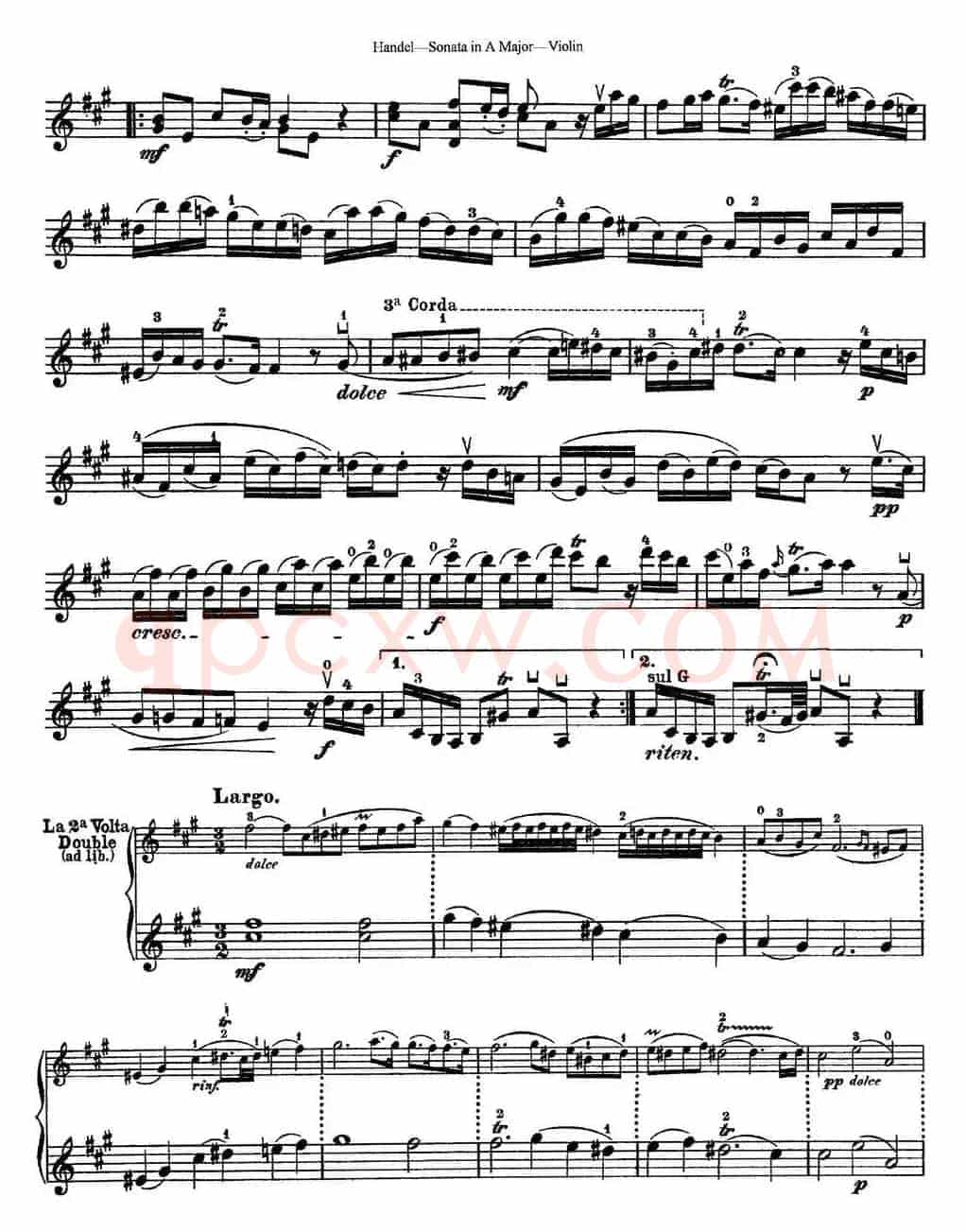 Violin Sonata No.5 in A major
