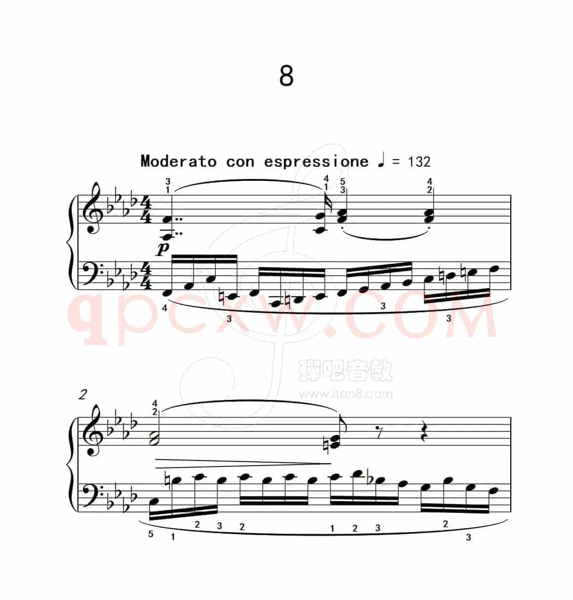 练习曲 8（克拉莫钢琴练习曲60首）
