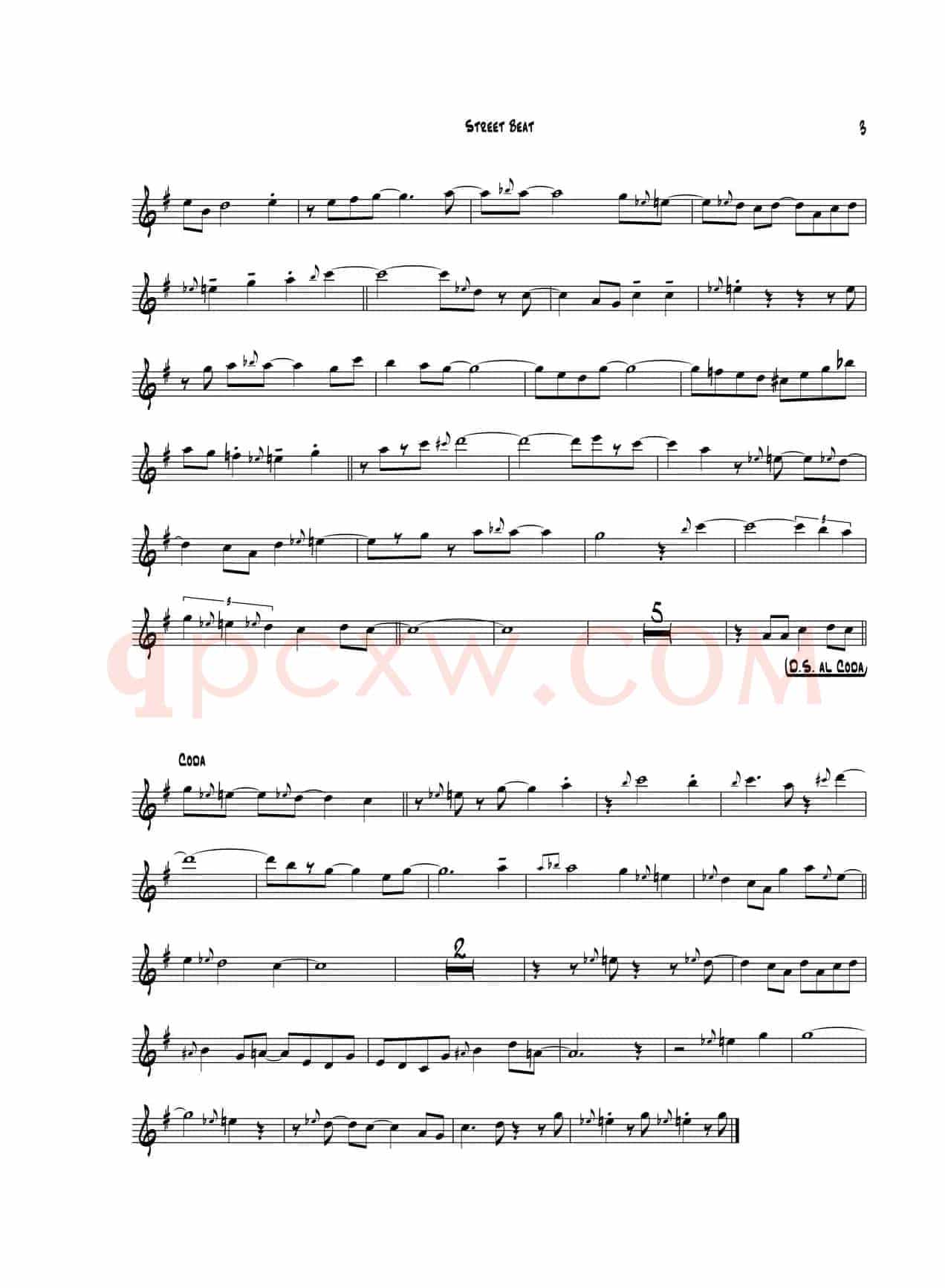 Street Beat（中音萨克斯）