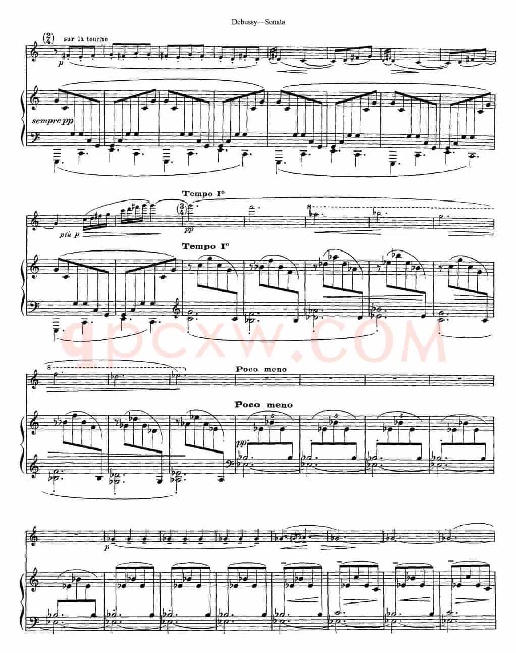 Debussy Sonata（小提琴+钢琴伴奏）