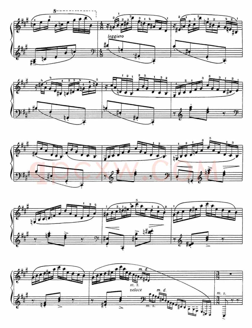 拉赫玛尼诺夫 音画练习曲11或12 Etudes tableaux Op.39 No.3