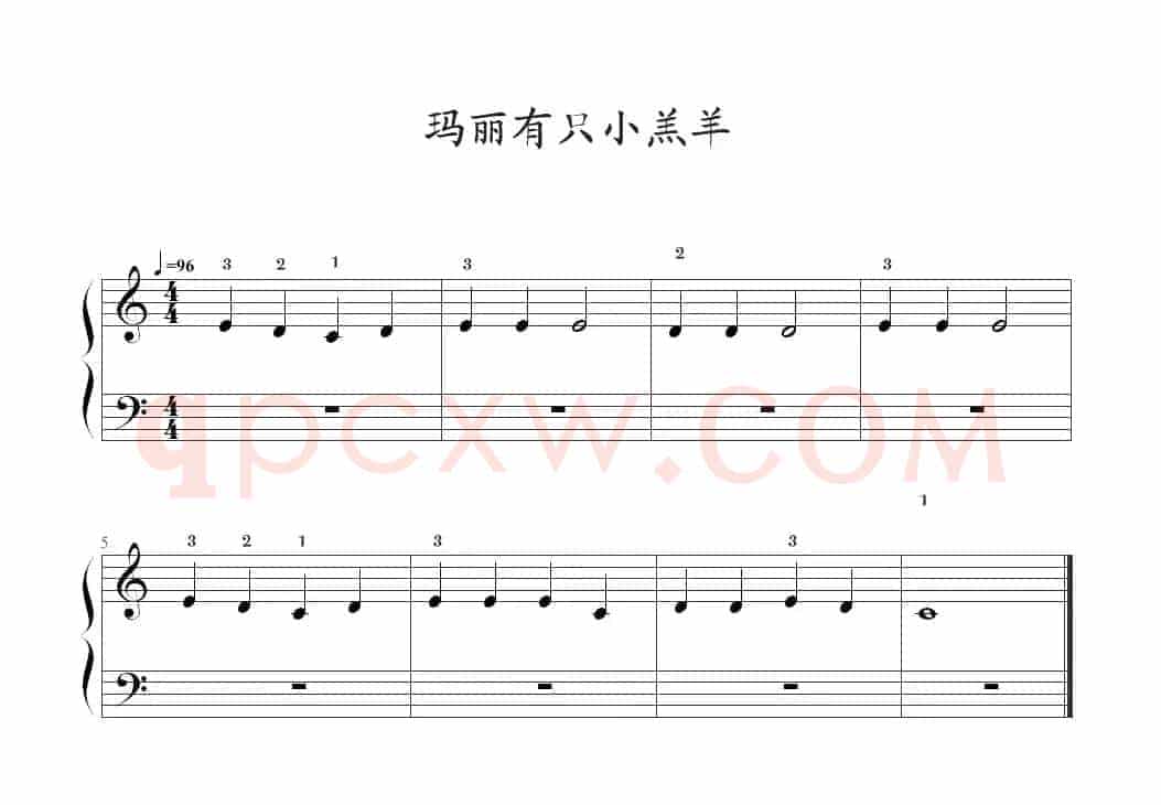 玛丽有只小羔羊