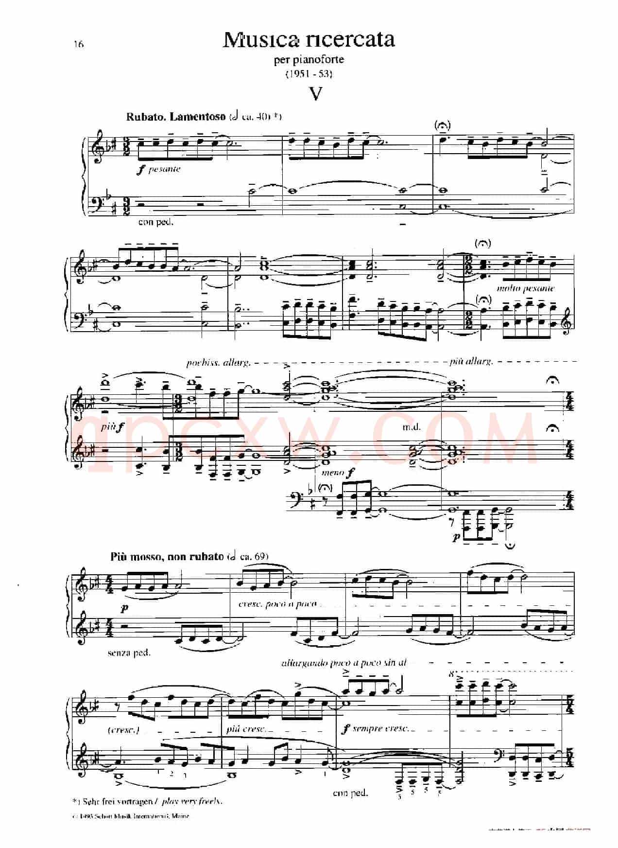Musica Ricercata(音乐习作·5)