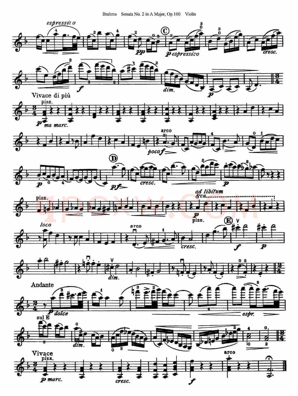 Violin Sonata No.2 in A Major Op.100