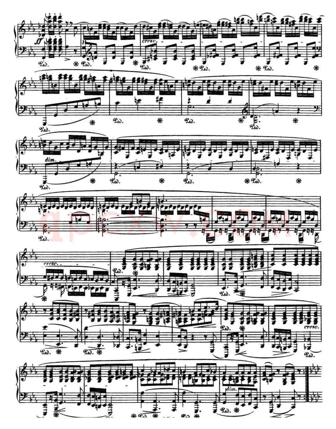 肖邦 波兰舞曲 Op.40 No.2 c小调 Polonaise