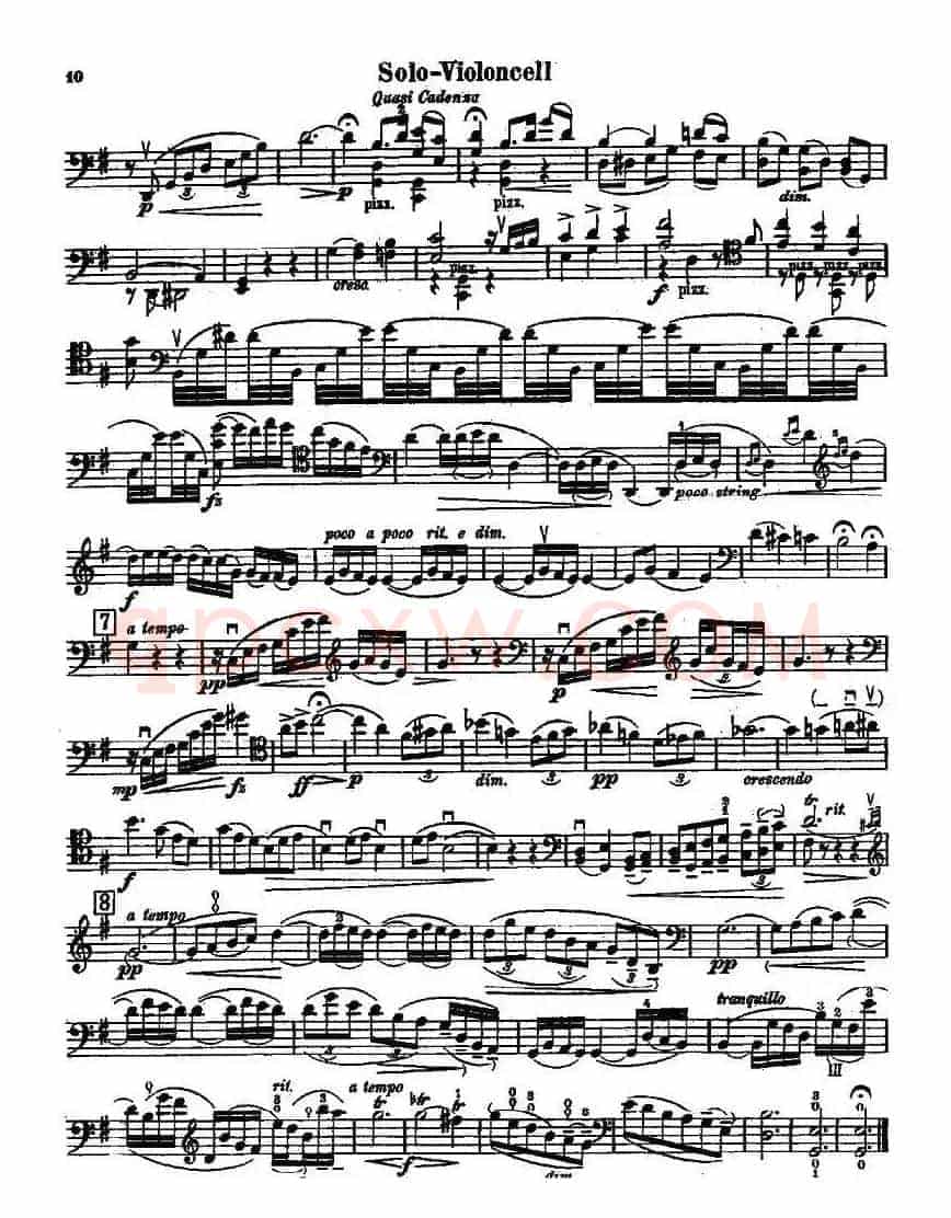 CELLO CONCERTO in B minor（大提琴）