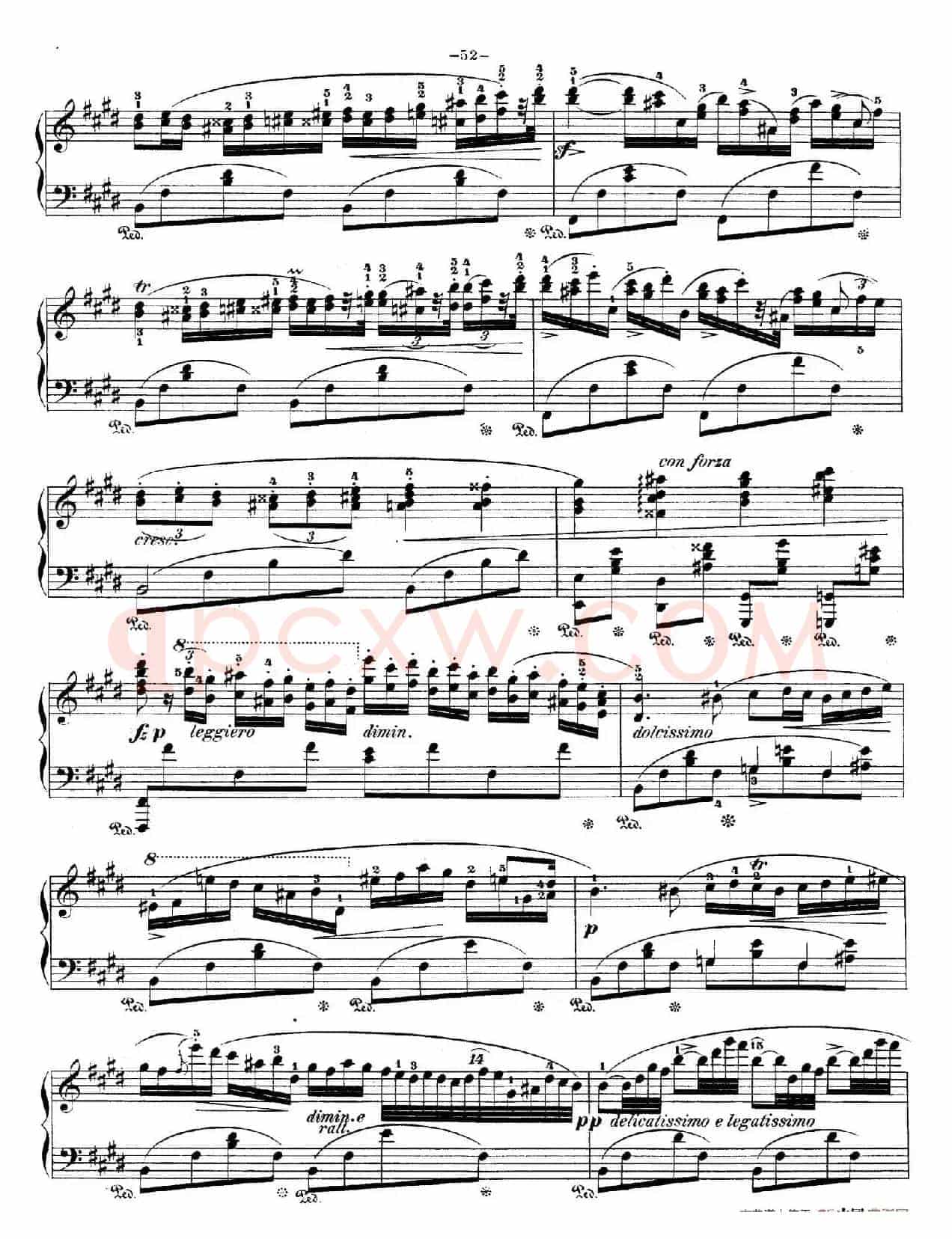 e小调第一钢琴协奏曲 Op.11（钢琴独奏版·第二乐章）