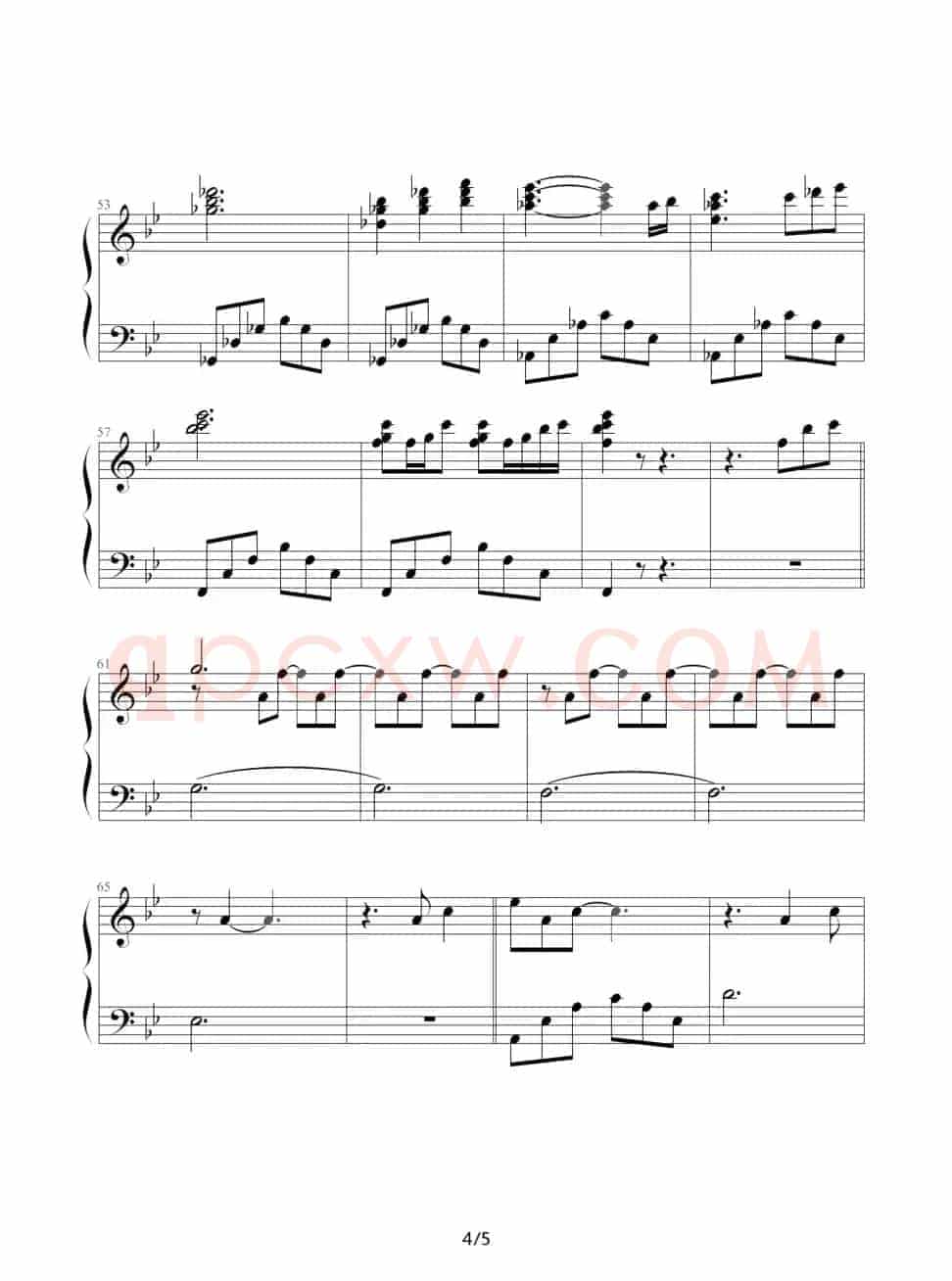 爱（莫文蔚演唱、纯钢琴版）