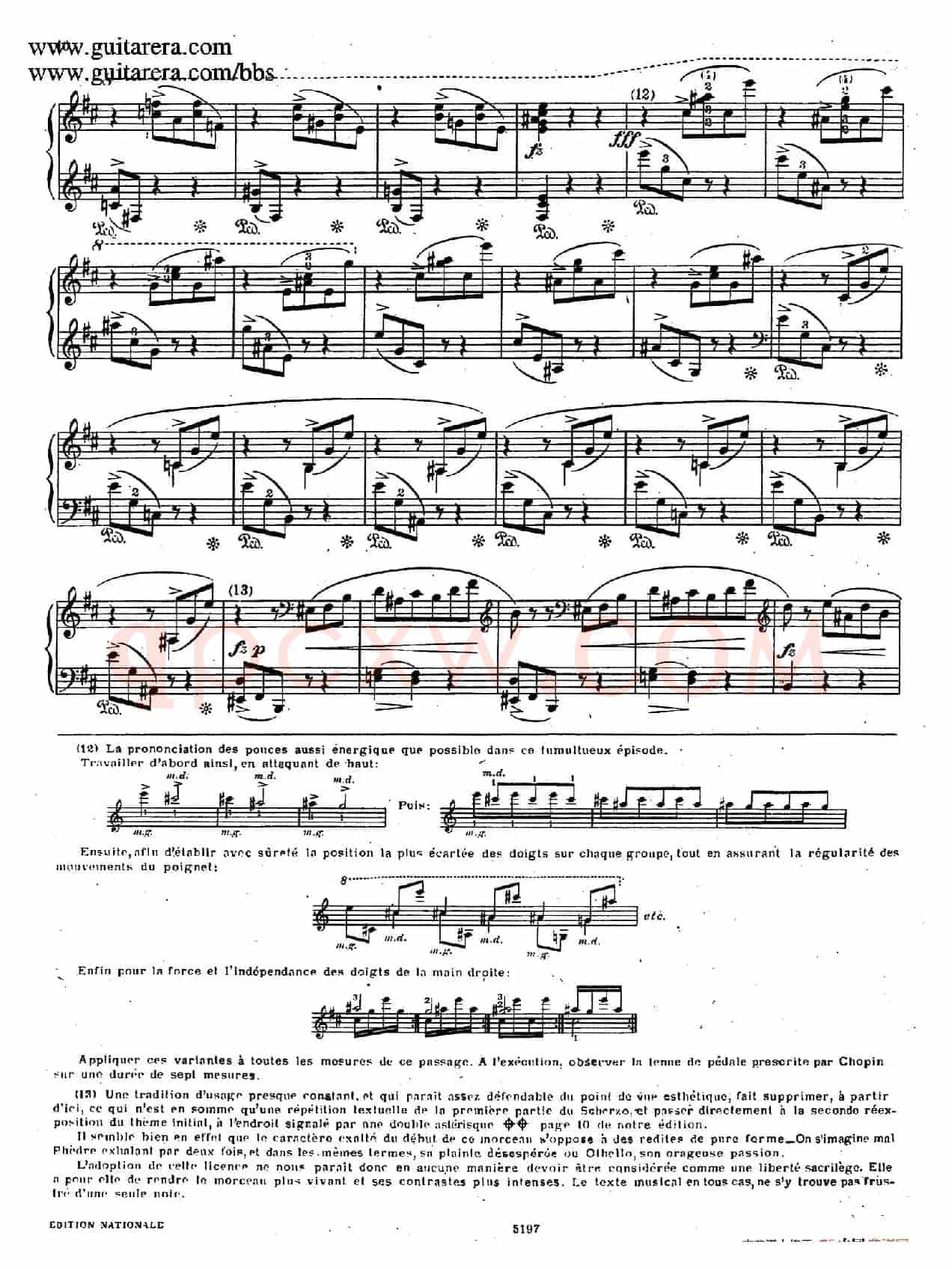 Scherzo No.1 in b Minor Op.20（b小调第一谐谑曲）