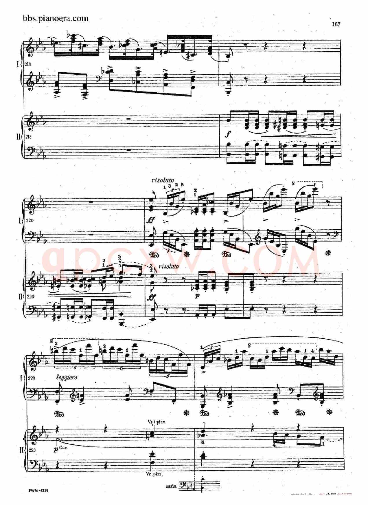 Grande Polonaise Brilliante Preceded by an Andante Spianato Op.22(平静的行板与华丽的波兰舞曲·双钢琴版)