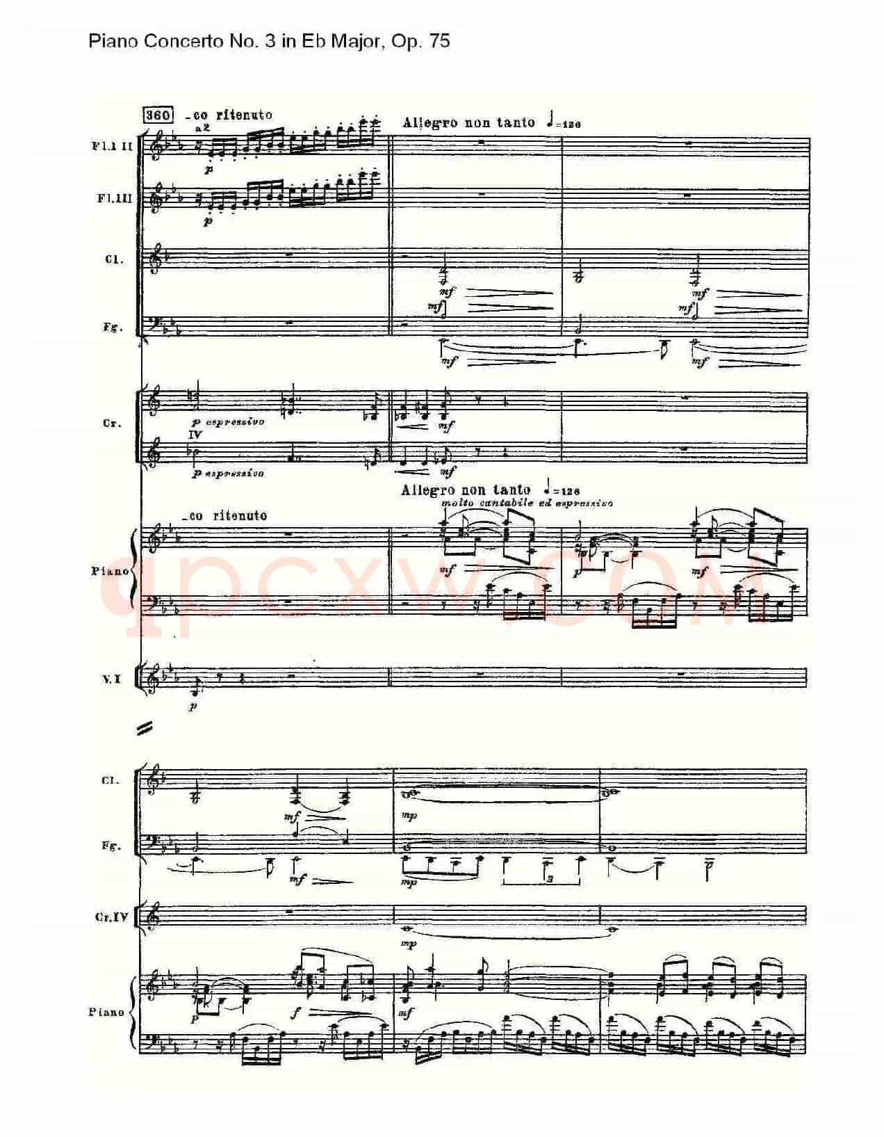 Piano Concerto No.3 in Eb Major, Op.75(Eb大调第三钢琴协奏)