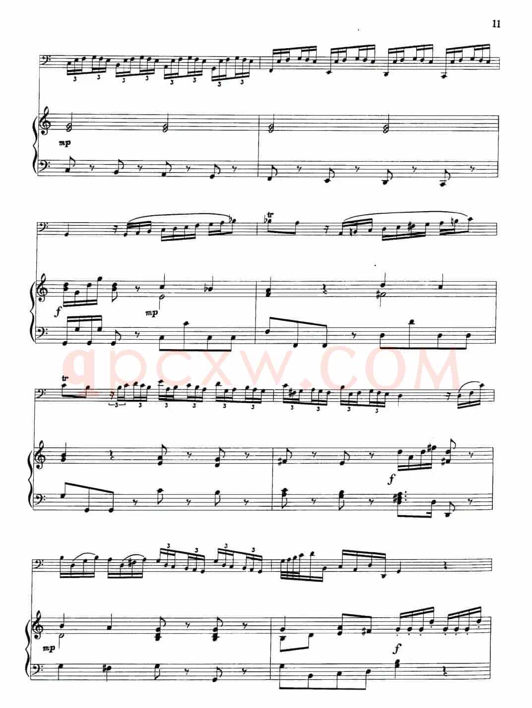 C大调协奏曲（大管+钢琴伴奏）
