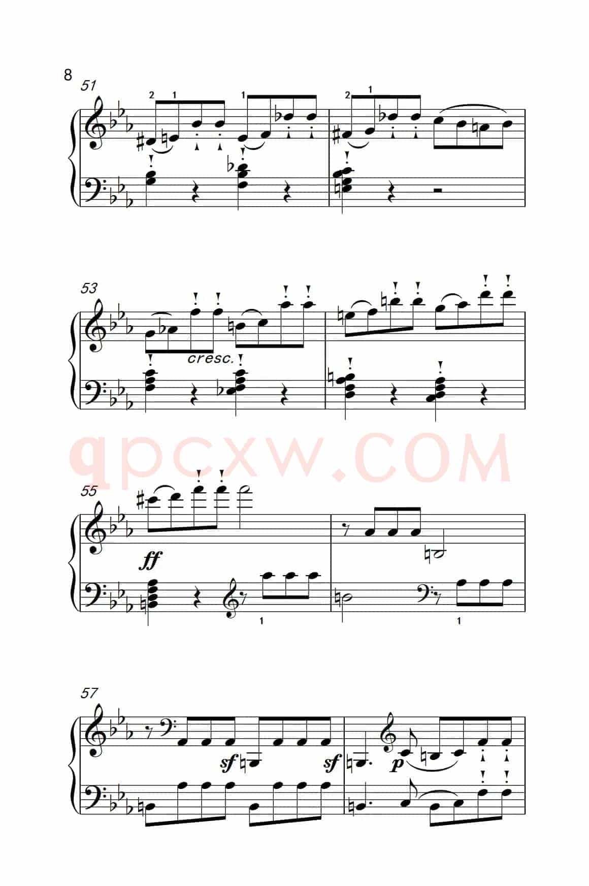 奏鸣曲 Opus 10 Nr.1 第三乐章（贝多芬奏鸣曲集 2）