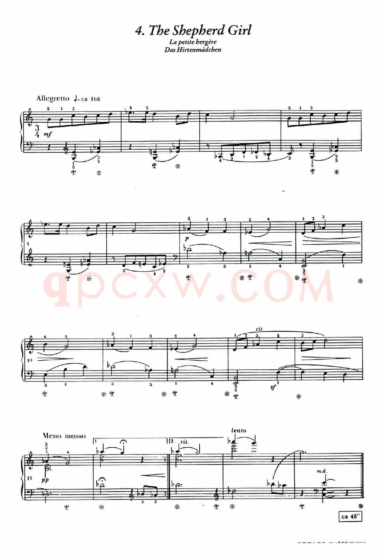 12 Folk Melodies(十二首民间曲调·4)