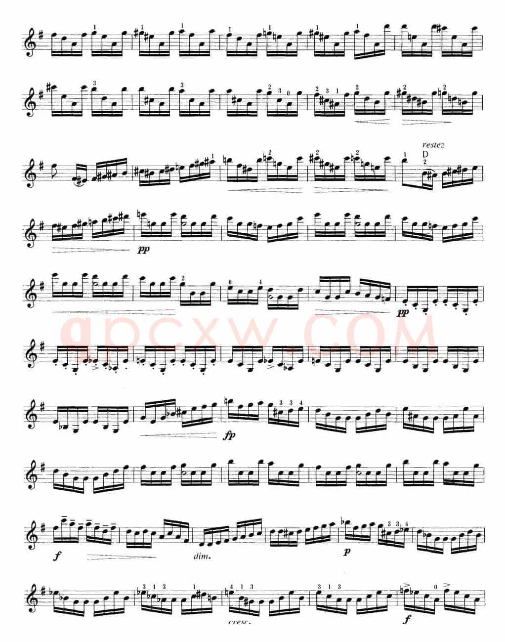 小提琴考级第八级：外国乐曲（7首）