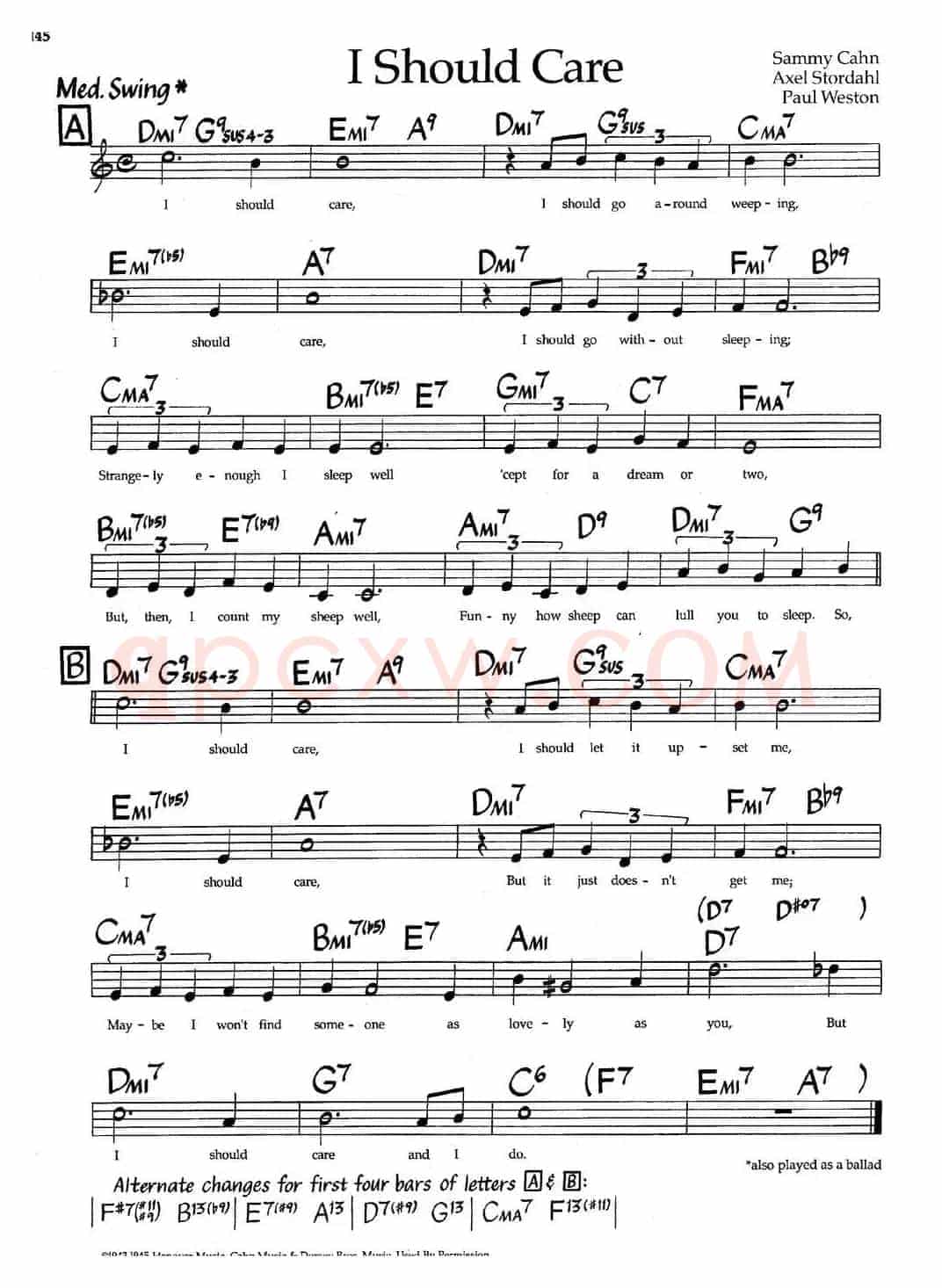 I Should Care（爵士钢琴曲）