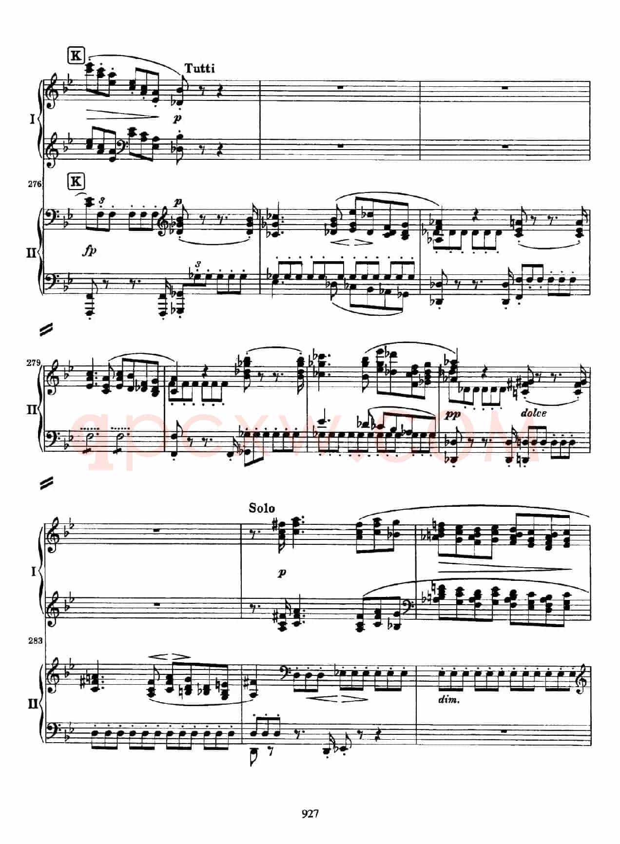 降B大调第二钢琴协奏曲 （P21——30）