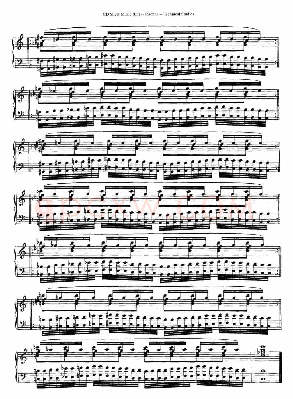 Technical Studies 60 Progressive Exercises (60首钢琴循序渐进练习曲 P51——60)