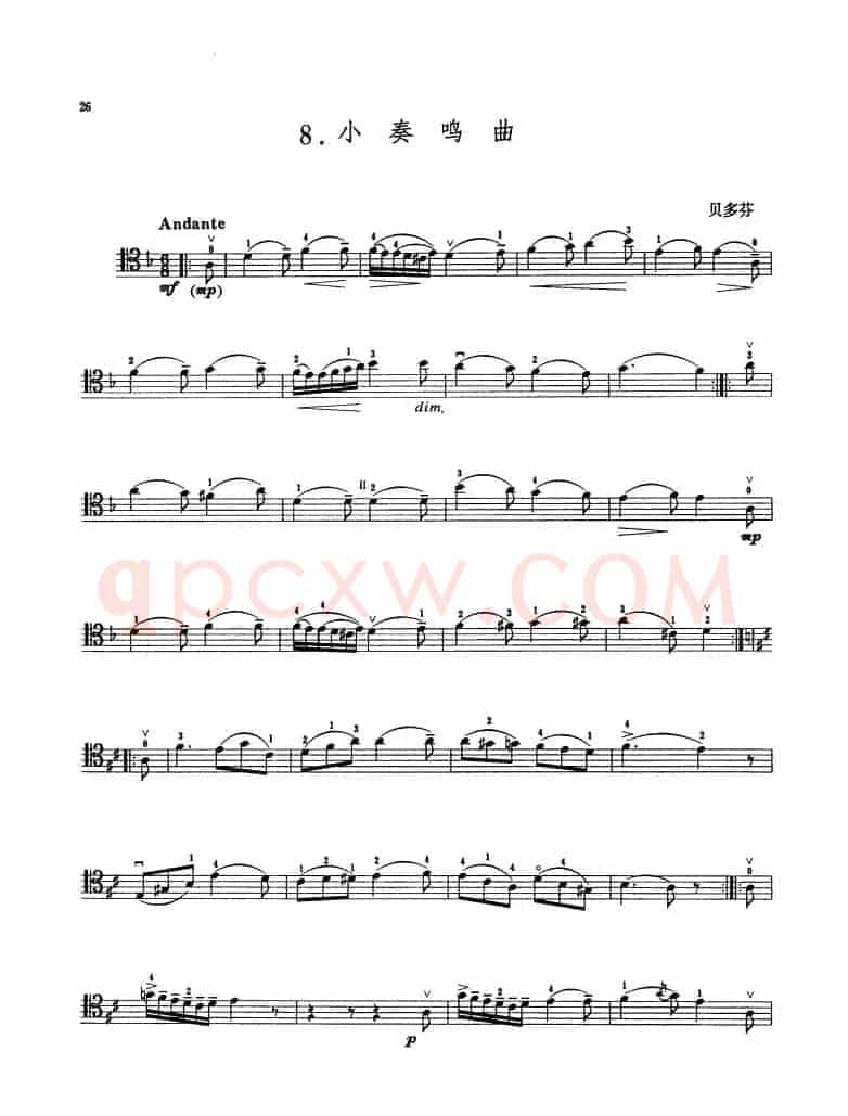 小奏鸣曲 （大提琴）