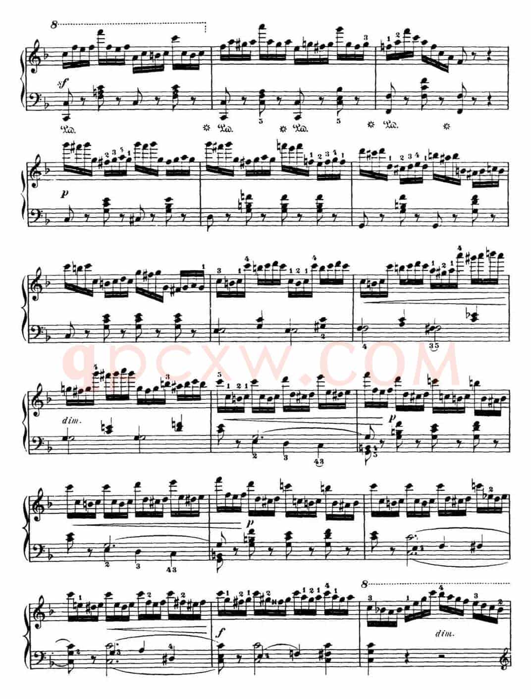 50首车尔尼Op.740钢琴手指灵巧技术练习曲（NO.11）