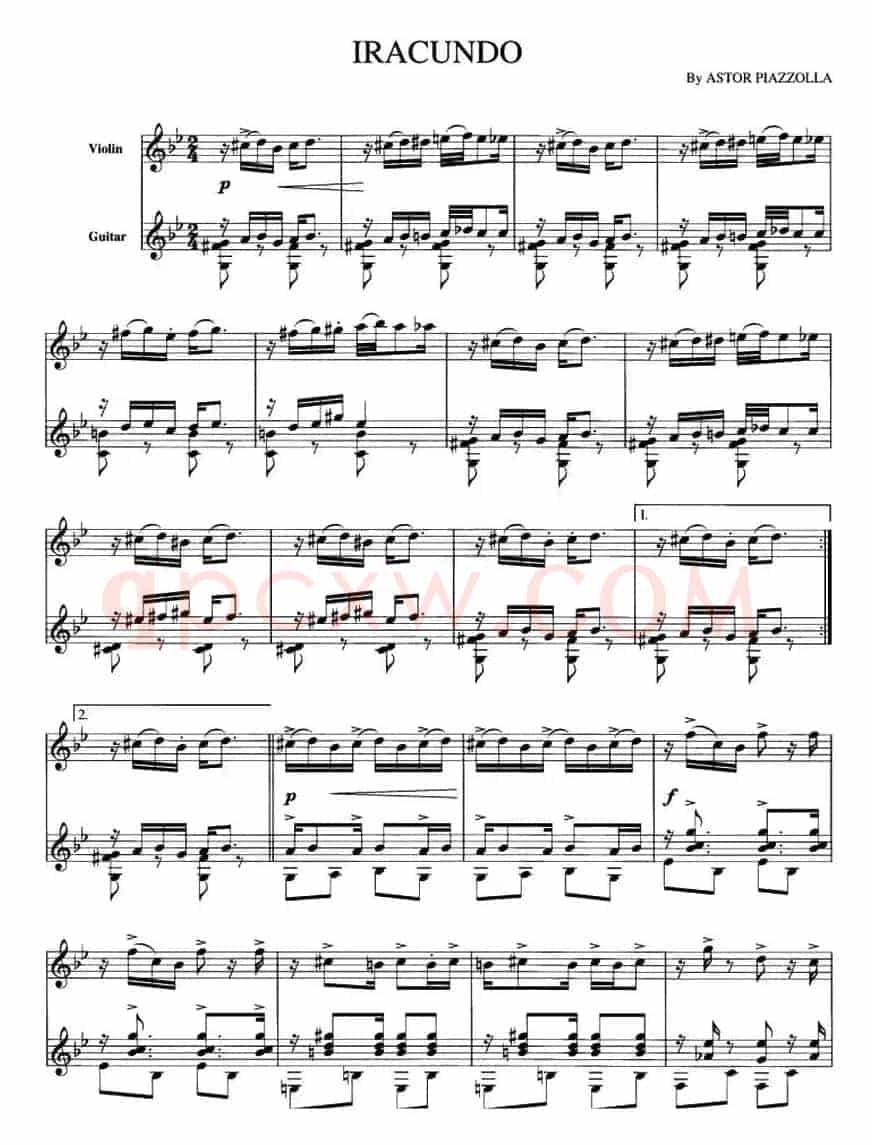 IRACUNDO（愤怒）（小提琴+吉他）