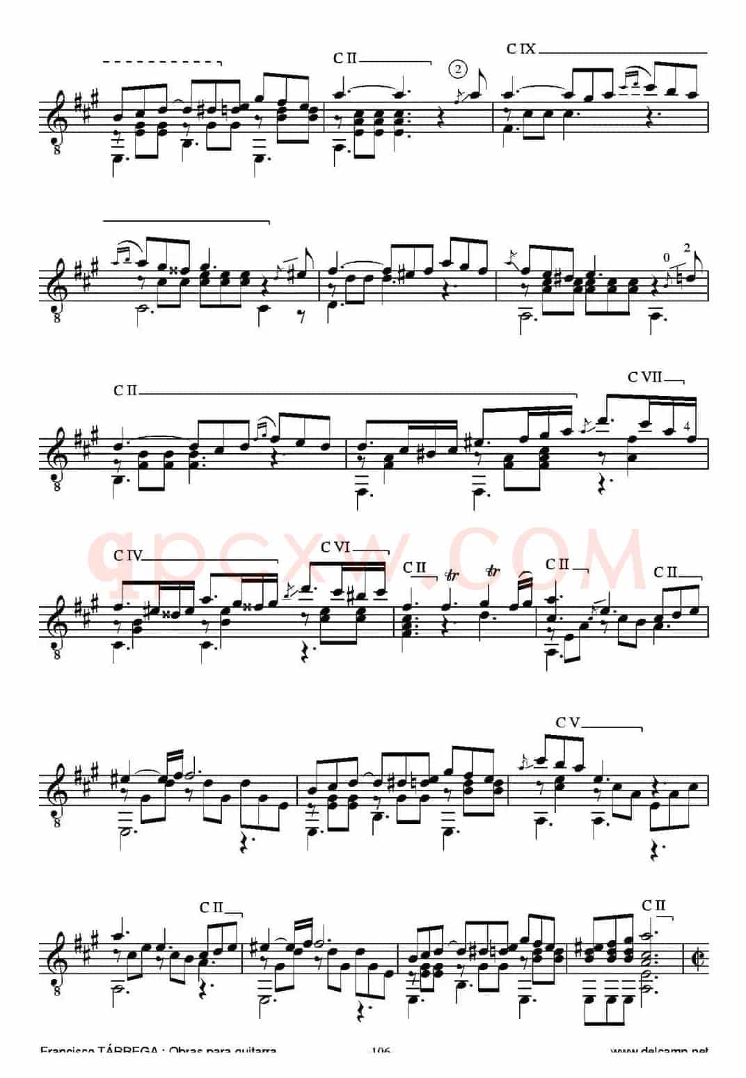 EL CARNAVAL DE VENECIA(Grande variaciones sobre un tema de Niccolo Paganini)(古典吉他)